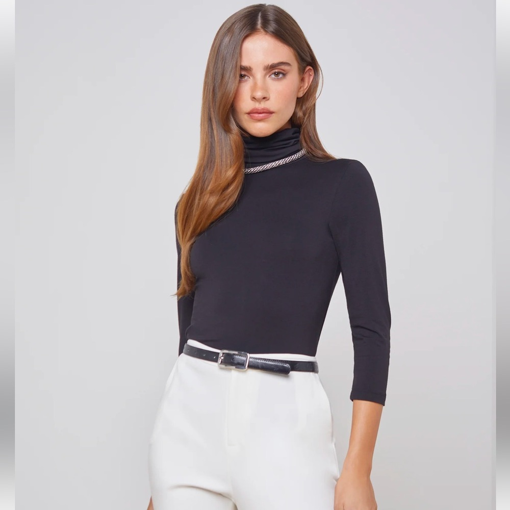 L’Agence black Aja turtleneck